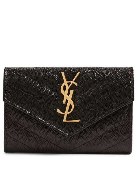 ysl monogram blue|ysl monogram quilted wallet.